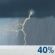 Saturday: A 40 percent chance of showers and thunderstorms, mainly before 2pm. Mostly cloudy, with a high near 81. West wind 5 to 10 mph. Saturday: A 40 percent chance of showers and thunderstorms, mainly before 2pm. Mostly cloudy, with a high near 81. West wind 5 to 10 mph.